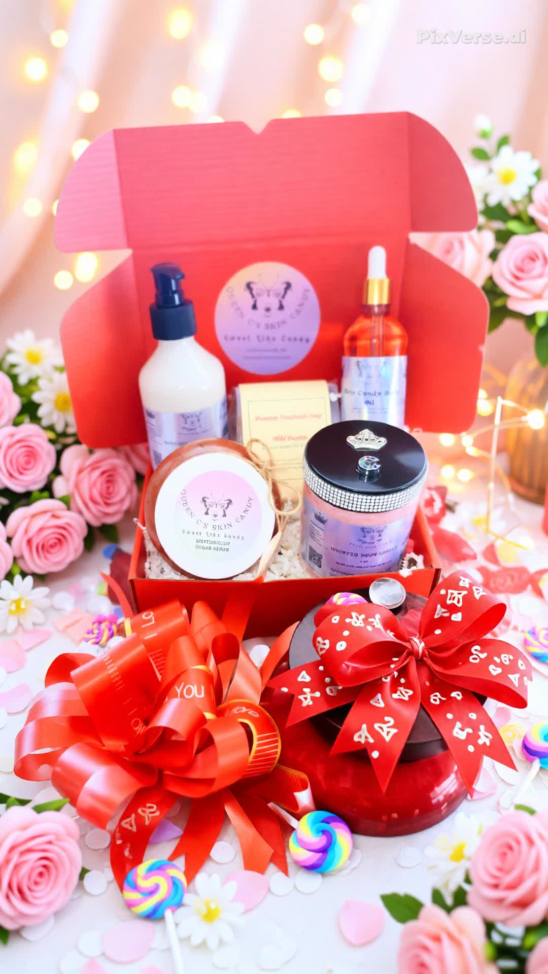 DELUXE EDP PERFUME GIFT BOX-WHIPPED BODY BUTTER, OIL, BODY GEL, CANDLE -Over 100 scents