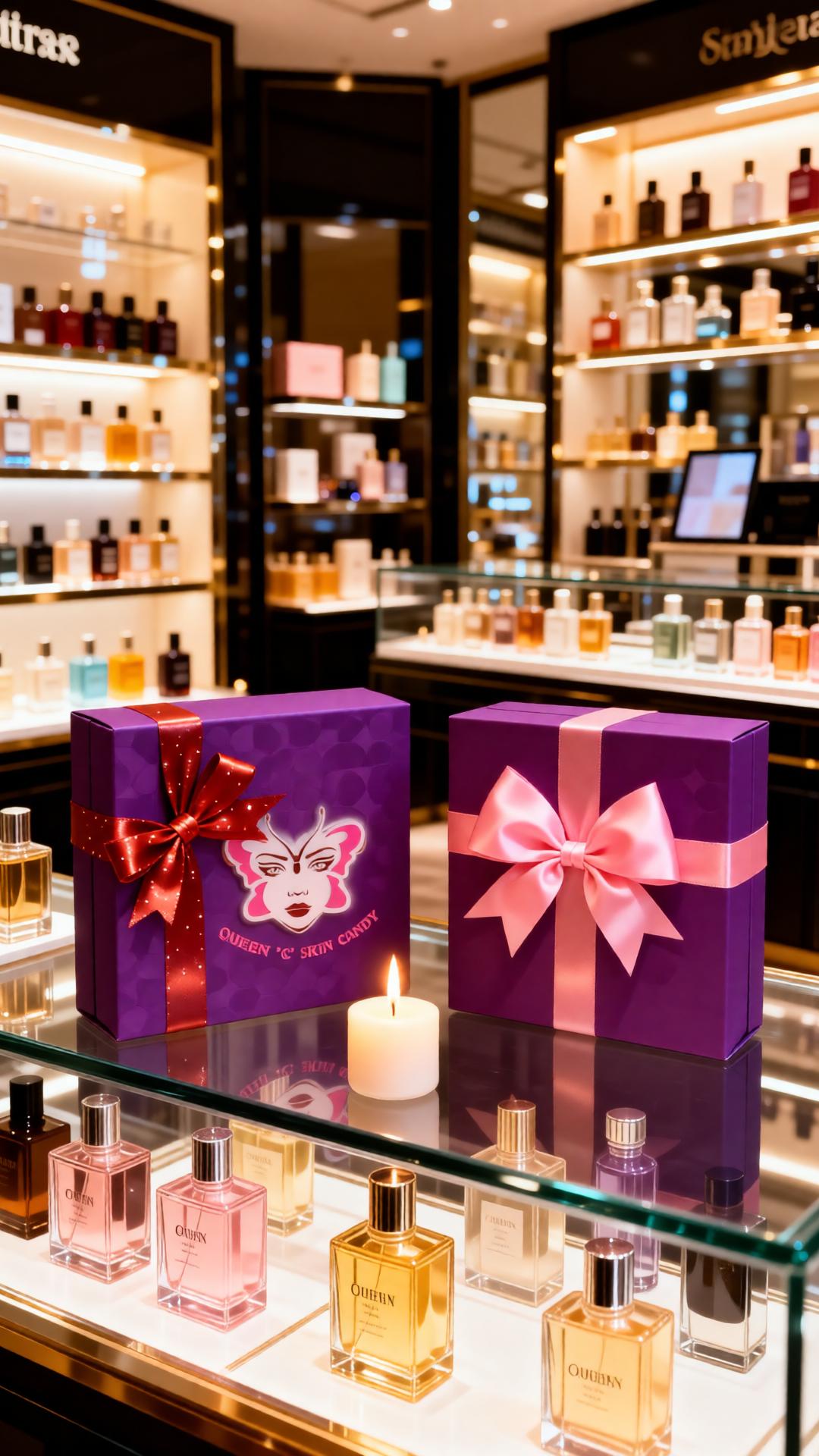 DELUXE EDP PERFUME GIFT BOX-WHIPPED BODY BUTTER, OIL, BODY GEL, CANDLE -Over 100 scents