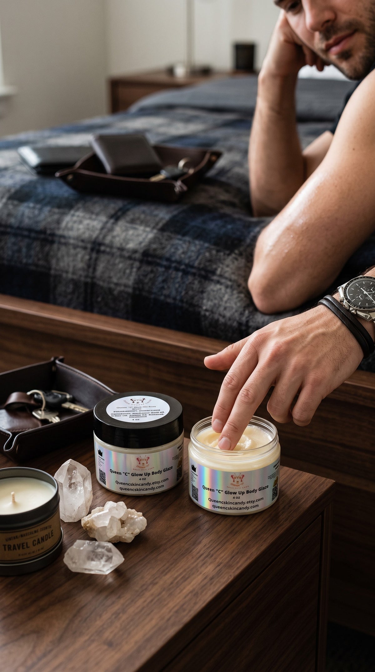 MEN'S COLLECTION GLOW UP BODY BALM GLAZE - Over 50 scents