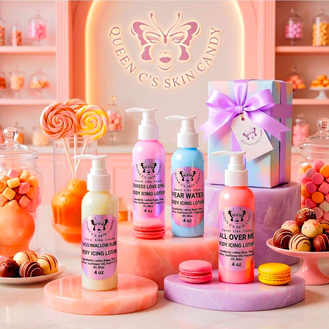SHEA BUTTER BODY ICING LOTION 4-PACK -Over 100 scents