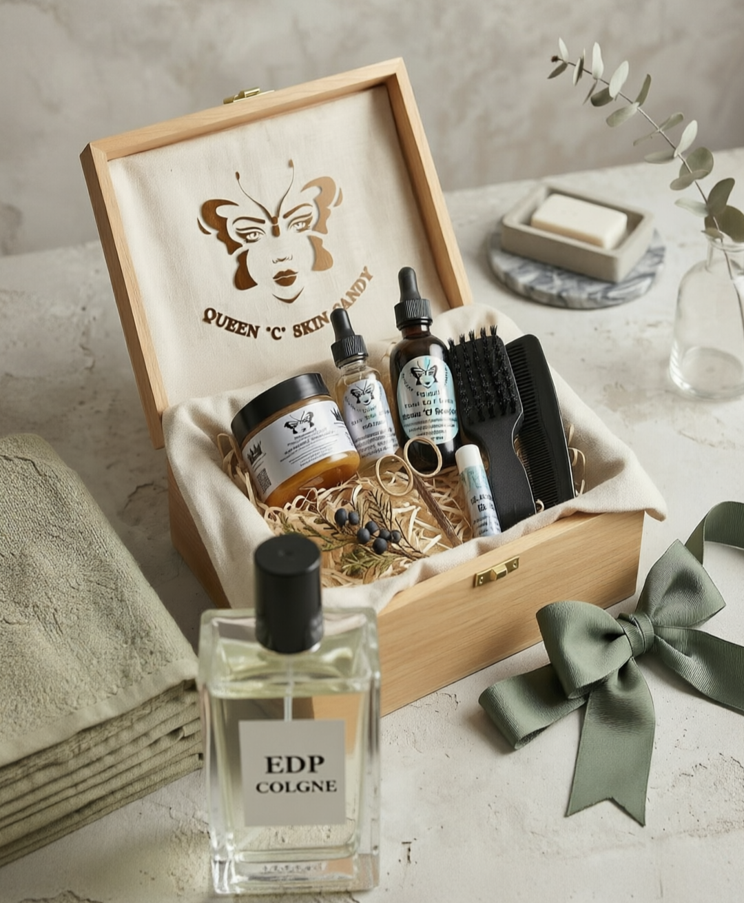 MY KING BEARD GROOMING KIT WITH 3.4 EDP COLOGNE - Over 50 scents