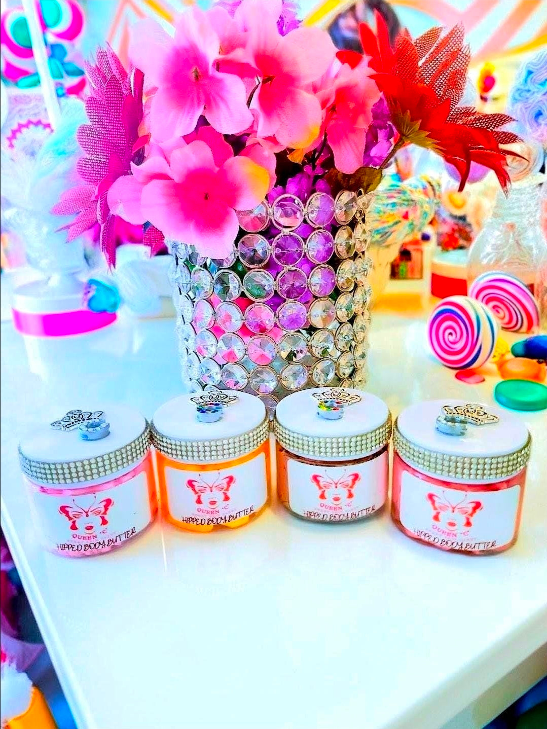 WHIPPED BODY BUTTER 2 oz SAMPLER PACK: PICK 4 -Over 100 scents with bling lid and initial