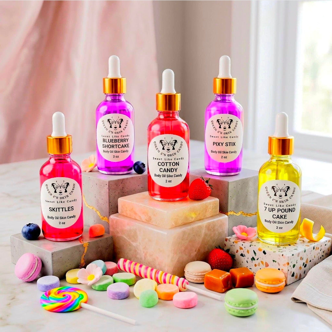QUEEN C'S SCENTED BODY OIL -Over 100 scents